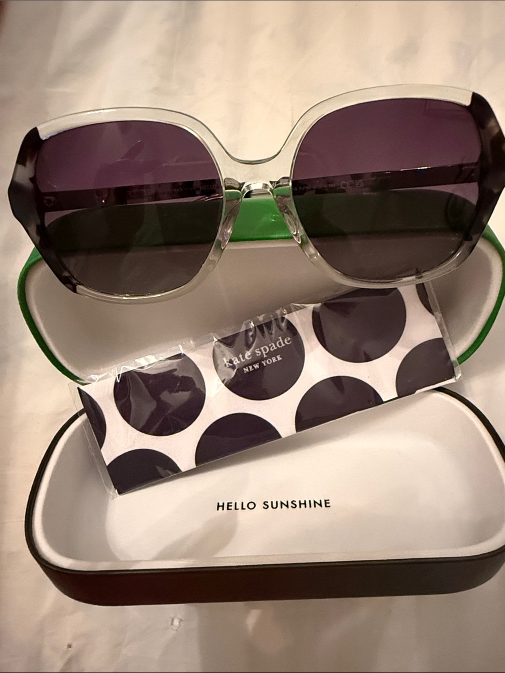 Kate Spade ELLERY/F/S 0PJP 9O Blues/Dark Grey Gradient 57-18-140 Sunglasses $180 - Picture 4 of 5